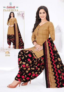 Siddharth Pashmina 2 Ready Made Casual Daily Wear Cotton Printed Dress Collection